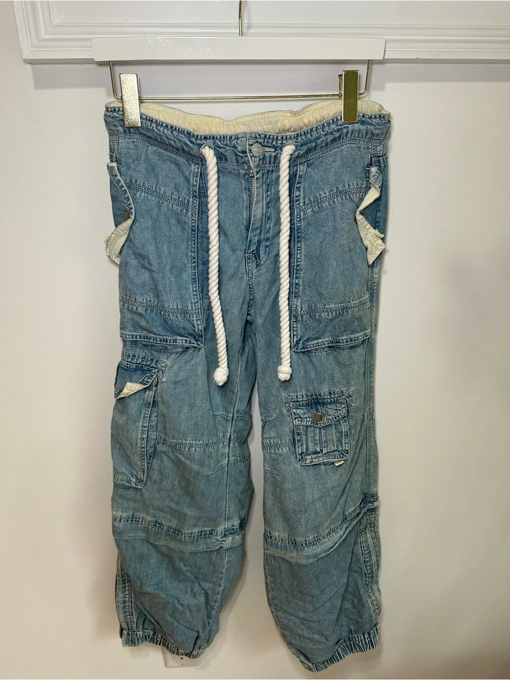 We The Free South Bay Utility Denim Cargo Pant - XS - Picture 4 of 7
